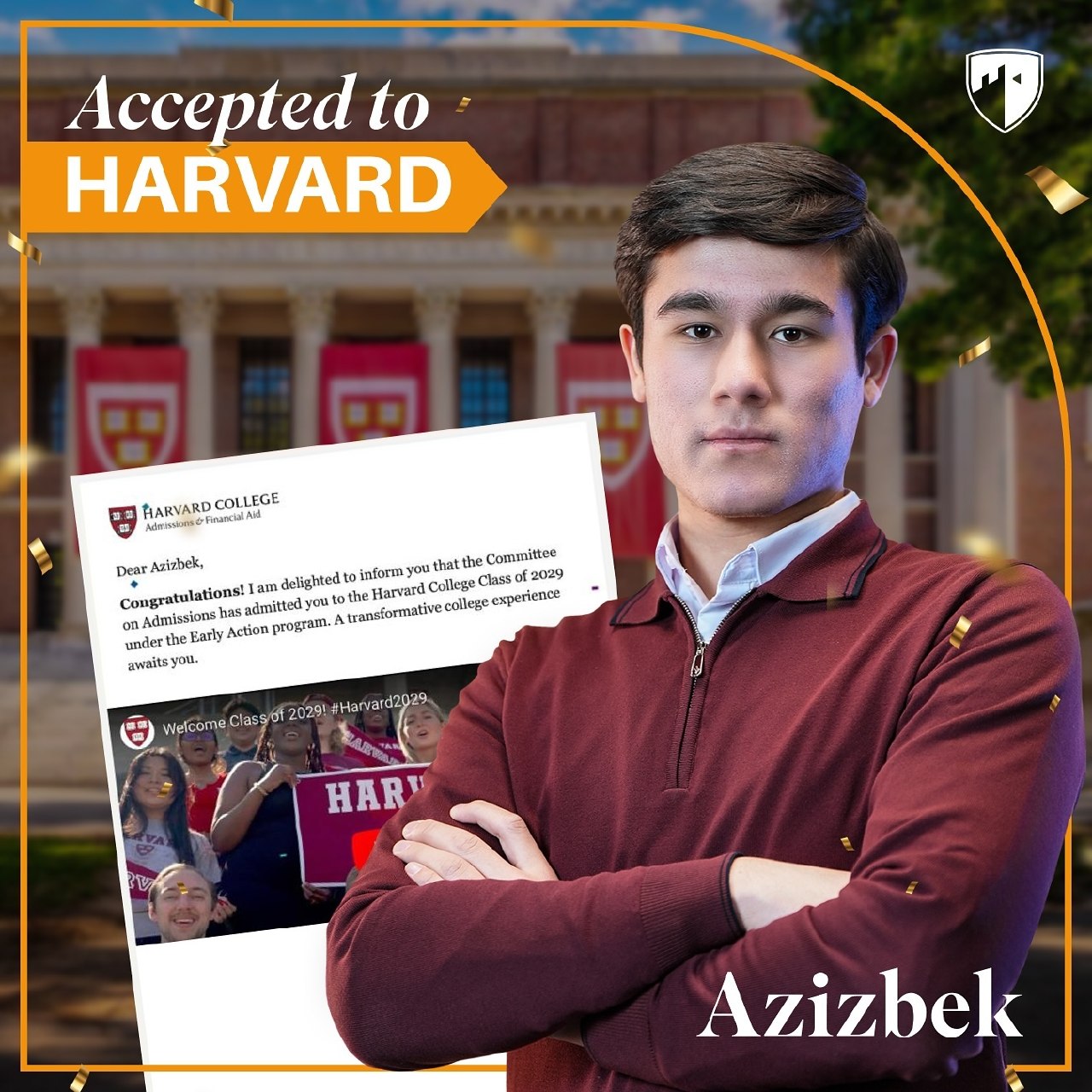 Азизбек — Harvard
