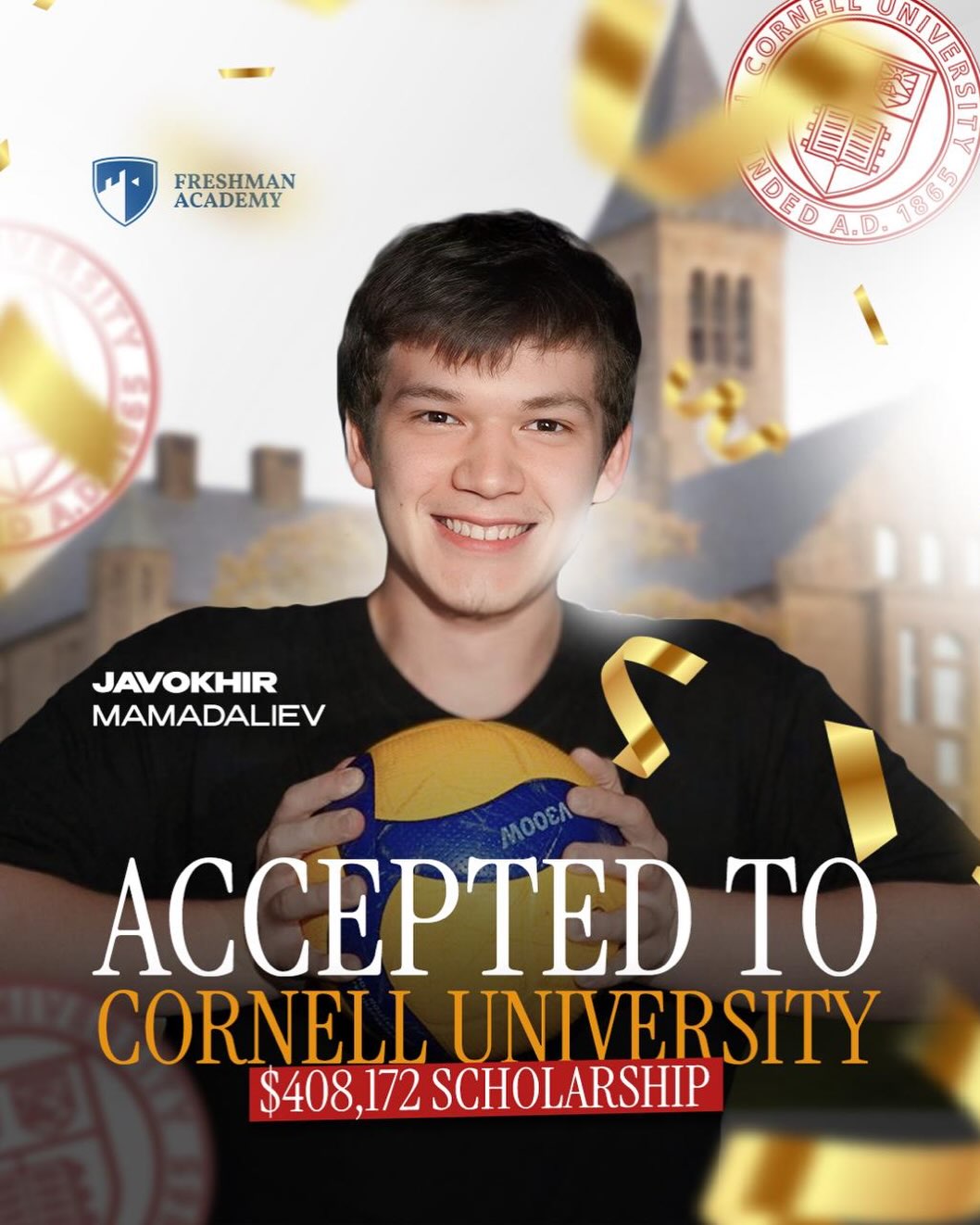 Жавохир — Cornell, $408,172